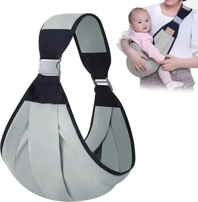 Produktbild von Famanu Multifunktionale Babydtrager für Neugeborene und Kleinkinder bis 20 kg - Grau