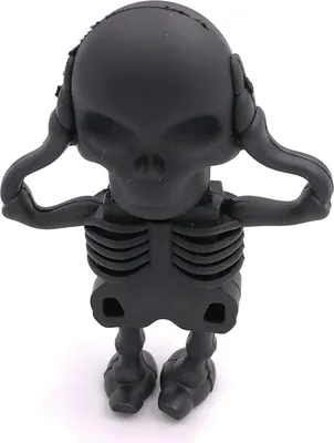 Produktbild von Onwomania Skelett Skull Figur Schwarz Funny USB Stick 32 GB USB 3.0