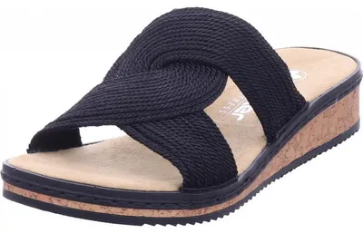 Produktbild von Rieker fsk damen sandalen Pantolette schwarz in Gr. 37