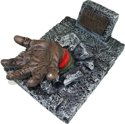 Produktbild von Freddy Krüger Grabstein mit Hand (Halloween Tisch Dekoration - Candy Bowl)