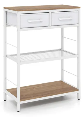 Image de FANTASK, table console, table d'entrée, 60 x 30 x 81 cm (aspect naturel)