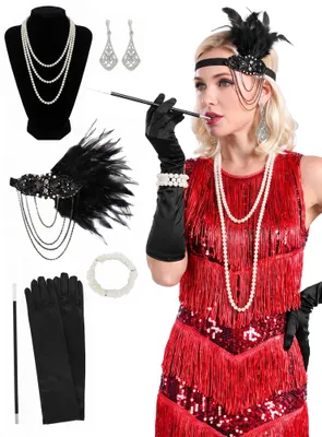 Produktbild von 20er Jahre Accessoire-Set für Damen