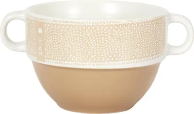 Produktbild von HowHomely | Keramikschale - Suppenschüssel - 500 ml - Orange - Suppenteller - Keramik