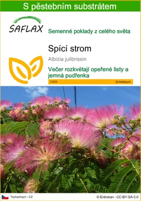 Obrázek produktu pro SAFLAX - spící strom - Albizia julibrissin - 50 Semena - S pěstebním substrátem bez klíčků