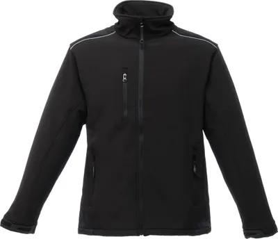 Image de Regatta Hommes Sandstorm Veste Softshell, déperlante RW1216 (XL) (Noir/Noir)