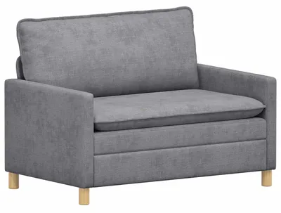 Obrázok produktu pre vidaXL Pohovka Svetlosivá 126 x 81 x 87,5 cm Polyester