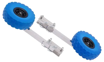 Imagen del producto de Ruedas para transportar botes inflables, alta capacidad, diseño duradero, color azul