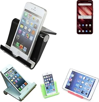 Produktbild von K-S-Trade Handy-Ständer kompatibel mit UMIDIGI F1 Play faltbarer Tischständer Smartphone Tablet Halterung Reise