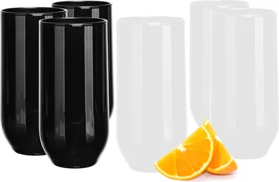 Produktbild von Glasmark KROSNO, 430ml, Set von 6, Trinkgläser, Longdrinkgläser, Wassergläser, Saftgläse, Cocktailgläser, Spülmaschinenfest, Perfekt für Zuhause, Restaurants und Partys