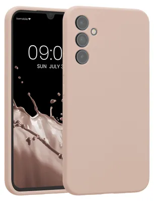 Produktbild von kwmobile Hülle kompatibel mit Samsung Galaxy A34 5G - Hülle Silikon gummiert - Handyhülle - Handy Case in Altrosa matt