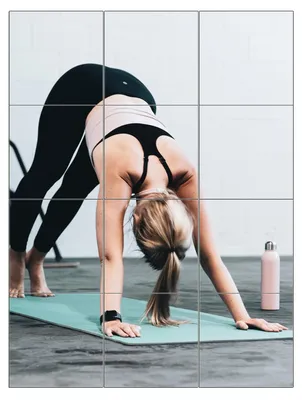 Obrázek produktu pro Zrcadlové dlaždice Ruomeng do domácnosti nebo fitness centra, rozměr 25,4 x 25,4 cm, balení 12 kusů