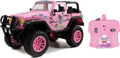 Immagine prodotto di Dickie Toys RC Pink Driverz Jeep Wrangler, auto telecomandata, auto RC, auto giocattolo, auto da corsa, rosa, 251106003