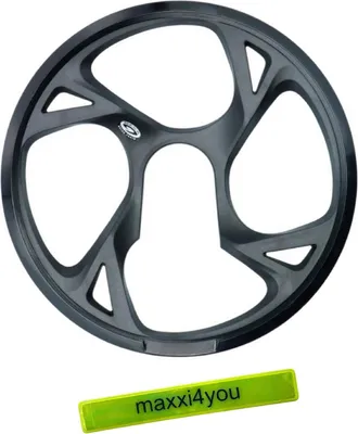 Obrázok produktu pre Ochranný krúžok reťaze Shimano pre FC-M371 čierny 48 zubov vrátane reflexnej pásky maxxi4you
