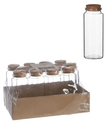Produktbild von Stockzylinder mit Korken Ø4.5cm | H: 12.5cm (12 Stück) [IFS-29146]