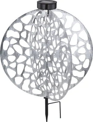 Produktbild von Globo Lighting Solarleuchte Metall silberfarben, LED