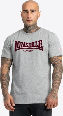 Immagine prodotto di T-shirt uomo regular fit LL008 ONE TONE Marl Grey/Oxblood S Lonsdale