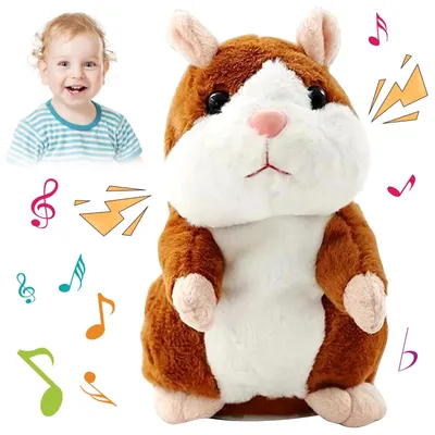 Produktbild von Sprechender Hamster Plüschtier Kuscheltier Interaktiv - Plüsch - Wiederholt Gesagtes