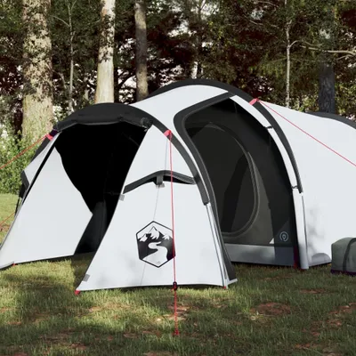 Produktbild von Design Campingzelt 3 Personen Weiß 370x185x116 cm 190T Taft, Campingzelte 2024 Neu