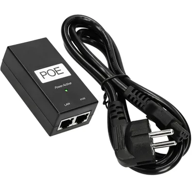 Image de Extralink POE-24-24W, Alimentation PoE, 24 V, 1 A, 24 W, câble inclus