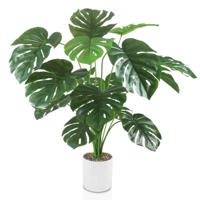 Image de Grande plante artificielle Monstera - 80 cm de haut, idéale pour la décoration