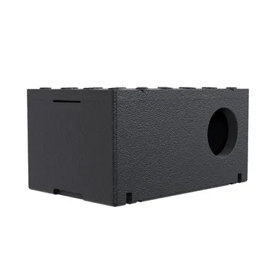 Zdjęcie produktu dla QLS Odporny na warunki atmosferyczne styropianowy domek dla kota - 60x40 cm izolowana budka czarna 11113