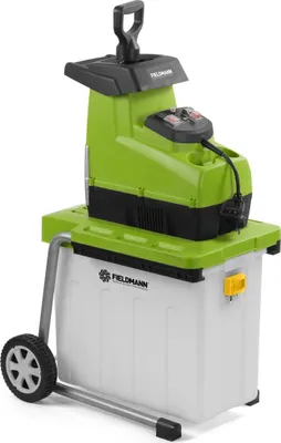 Immagine prodotto di FIELDMANN FZD 5015-E Cippatrice elettrica da giardino, potenza 2800 W, diametro massimo dei rifiuti triturati 44 mm, funzione autospinta, funzione di inversione, contenitore da 60 L