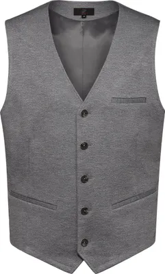 Produktbild von Greiff CASUAL Herren Jerseyweste Regular-Fit Hellgrau meliert 62