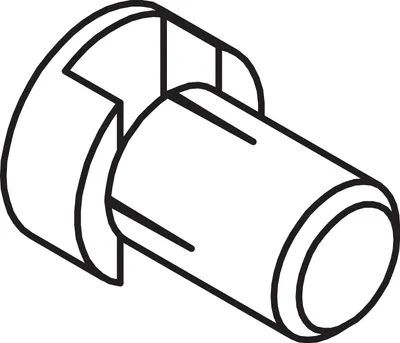 Produktbild von ROTO Entwässerungsröhrchen Durchmesser 10 mm Länge 14 mm Kunststoff schwarz