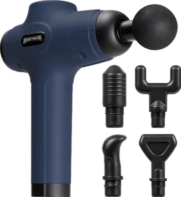 Produktbild von Einheitsgröße STR-107|SPORTINATOR "Level Up" Massagepistole inkl. Zubehör blau