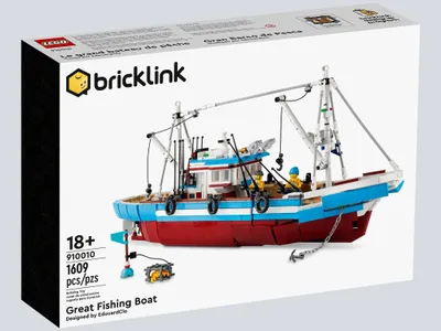 Produktbild von LEGO® Bricklink 910010 Großer Fischkutter