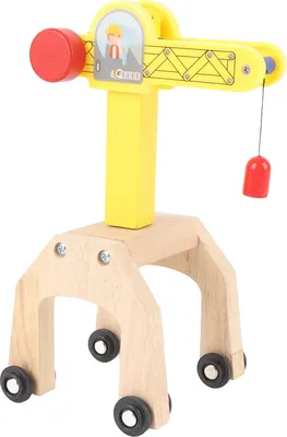 Produktbild von Hölzernes Kran-Spielzeug-Set, Gleiszubehör, einfach zu montierendes Turm-Spielset für Kinder