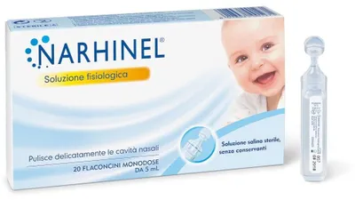 Produktbild von Physiologische Lösung Für Nasenschleimabsoger Narhinel, 20 Fläschen À 5 Ml