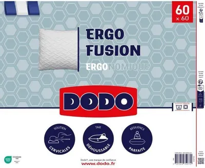 Produktbild von Kissen DODO ERGO FUSION, 60 x 60 cm, Ergonomische Stütze, Polyester Stretch Bezug, Waschbar