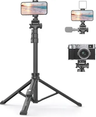 Immagine prodotto di Supporto per cellulare con telecomando, 155 cm, ideale per i viaggi e la fotografia