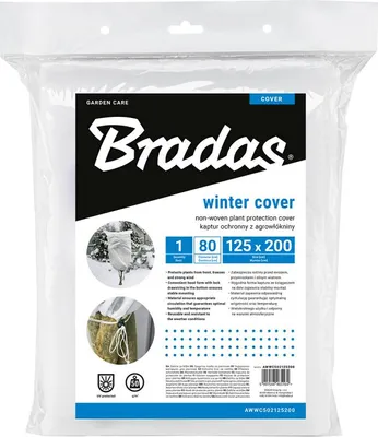Immagine prodotto di Bradas AWWC502125200 Copertura invernale in tessuto non tessuto per piante Bradas, 800 mm, bianca
