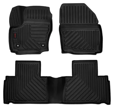 Productafbeelding van Rubberen automatten voor Ford S-Max 2006-2014 (MPV) – 3-delig, zwart, op maat
