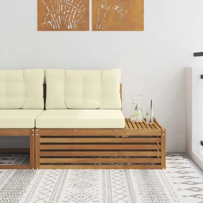 Produktbild von "im Sonderangebot"Outdoor Endsofa/Gartenlounge 1 PC - CLORIS - für Terrasse/Balkon - Natur 115x83x73 cm Massivholz Akazie - Gartensofas Promotion803720