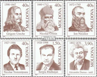 Produktbild von Briefmarken Moldawien 2002 Mi 437-442 (kompl.Ausg.) postfrisch Persönlichkeiten