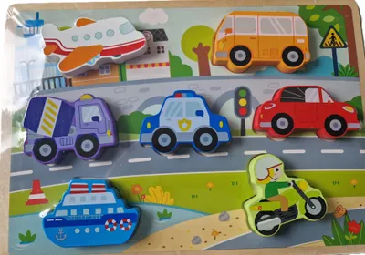 Produktbild von Puzzle - Holzpuzzle - Kinder - Kleinkinder - Spielen - Lernen