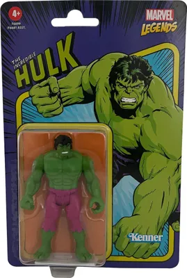 Immagine prodotto di Marvel Legends L'Incredibile Hulk - Kenner Retro-Collection, actionfigur in movimento, Sammelfigur 9 cm, Hasbro, F6699