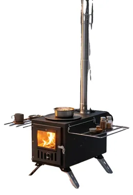 Immagine prodotto di Forno a legna, design portatile, doppia funzionalità, colore nero