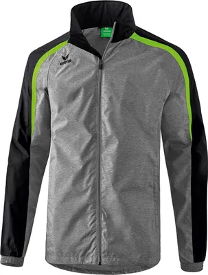 Produktbild von Erima Liga 2.0 Allwetterjacke Herren - Grey Melange / Schwarz / Green Gecko
