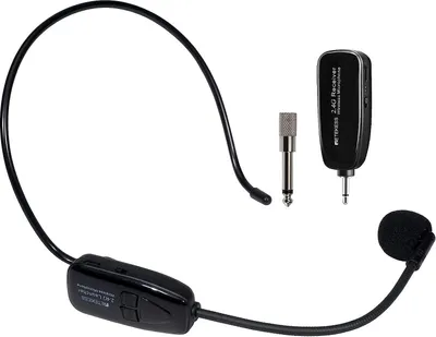 Obrázok produktu pre Retekess TT123 Bezdrôtový mikrofónový systém s mikrofónom 2,4G PA systém a zosilňovač s mikrofónom s mikrofónom dobíjateľný pre výučbu so zosilňovačom hlasu, doučovanie fitness