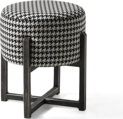 Immagine prodotto di Sgabello rotondo Sgabello moderno di design Poggiapiedi Sgabello laterale Tappezzeria