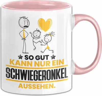 Produktbild von Schwiegeronkel Geschenk Tasse So Gut Kann Nur Ein Schwiegeronkel Aussehen Geschenkidee Kaffee-Becher (Rosa)