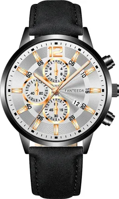 Produktbild von Nico Uhr - Sportlich elegante Herrenuhr in Schwarz/Roségold KP11697