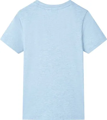 Immagine prodotto di vidaXL Maglietta da bambino blu chiaro melange 128