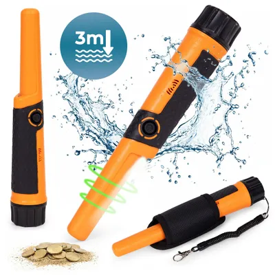 Immagine prodotto di MultiStore GC-2006 Metal detector portatile, impermeabile, IPX8 con torcia LED e custodia