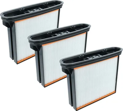 Produktbild von vhbw 3x Flachfaltenfilter F8 kompatibel mit Stier ABS-35M Industriestaubsauger Nass-/Trockensauger Staubsauger