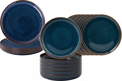Produktbild von like. by Villeroy & Boch Crafted Teller-Set 18-teilig - Denim